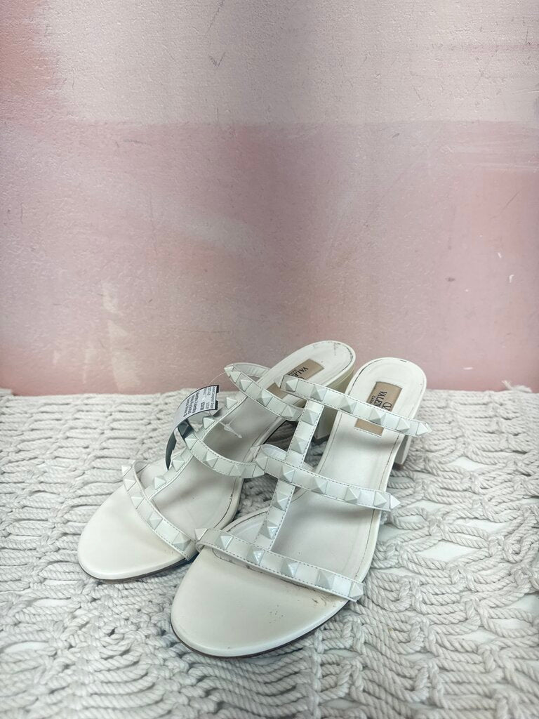 Valentino White Rockstud Sandal