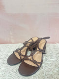 Gianvito Rossi Brown Leather Strappy Sandal