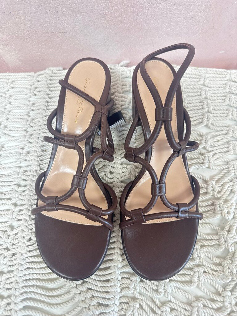 Gianvito Rossi Brown Leather Strappy Sandal