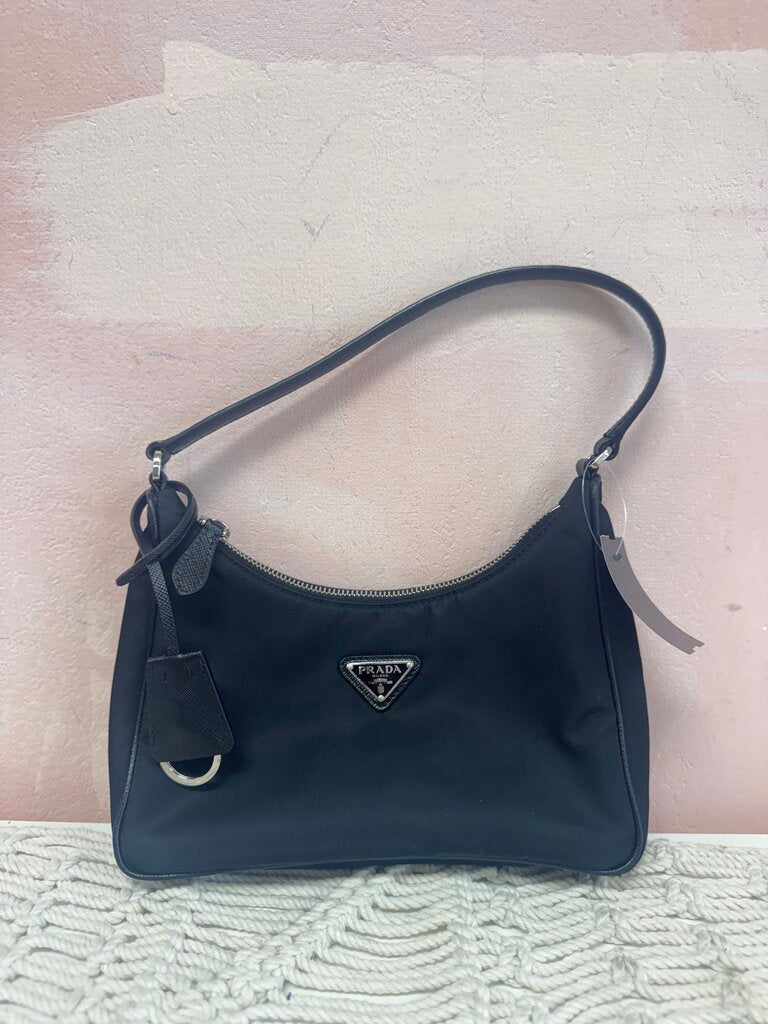 Prada Black 2005 Re-Edition Shoulder Bag