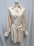 Ramy Brook Blush Belted Shirt Dress