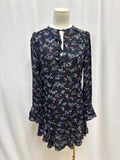 Veronica Beard Black Floral Dress