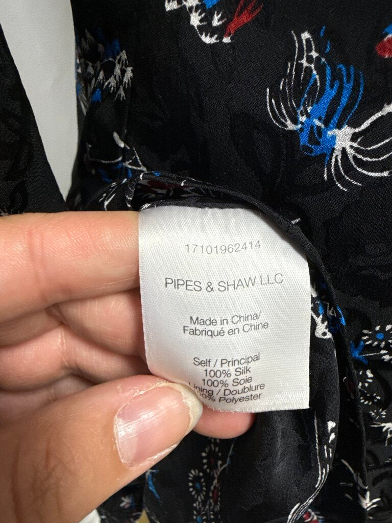 Veronica Beard Black Floral Dress