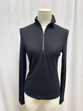 rag & bone Black Ribbed 3/4 Zip
