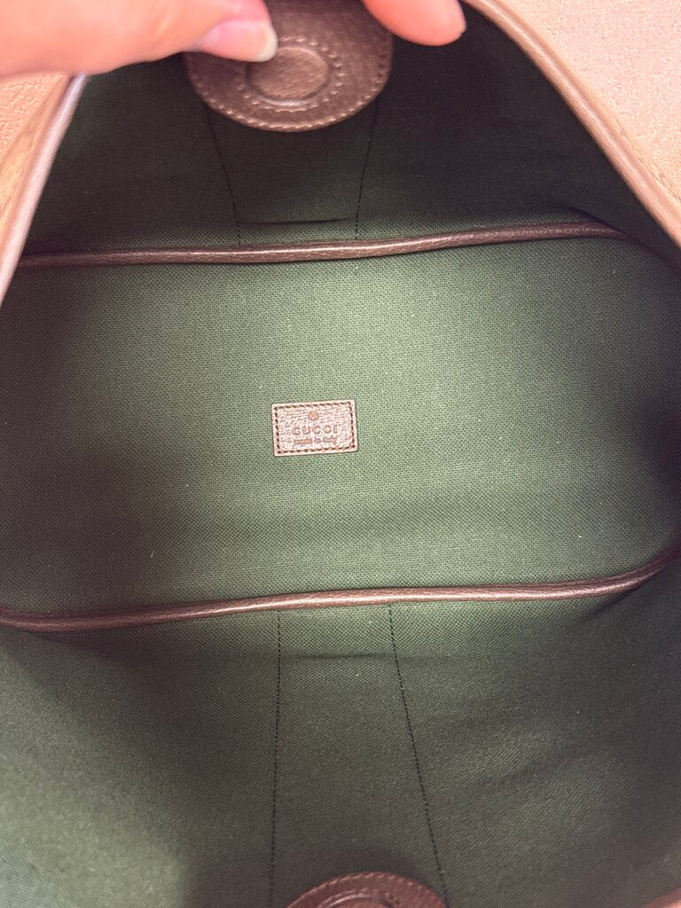 Gucci Monogram GG Supreme Web Ophidia Large Hobo (In Stores $2450)