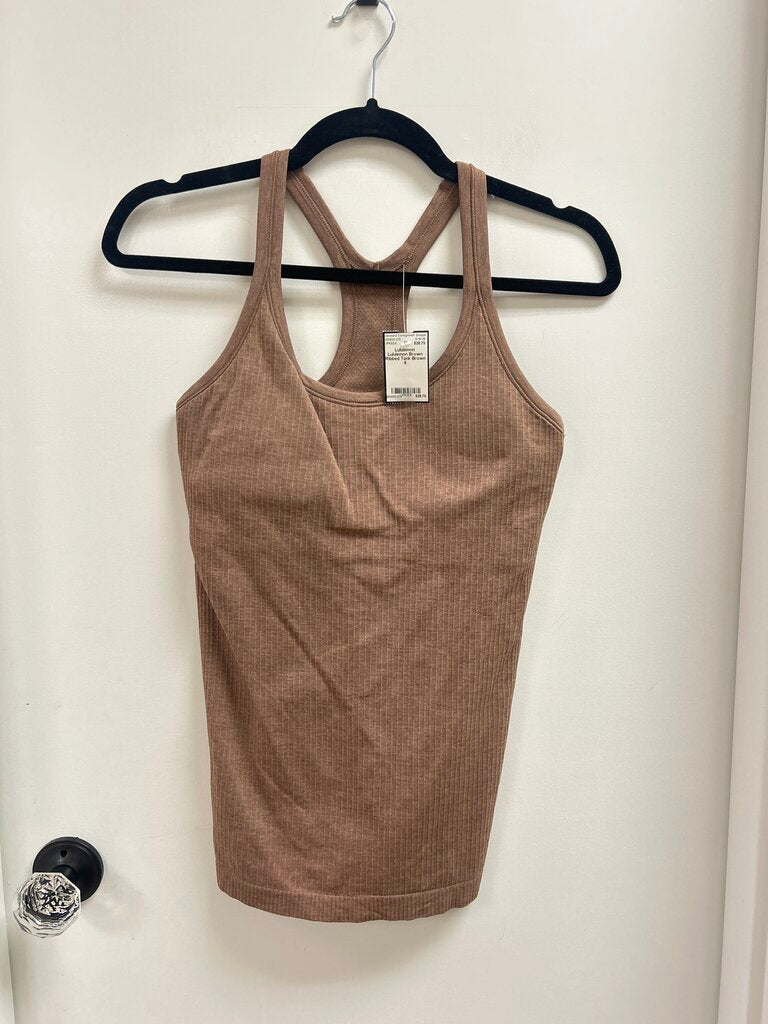Lululemon Brown Ribbed Tank