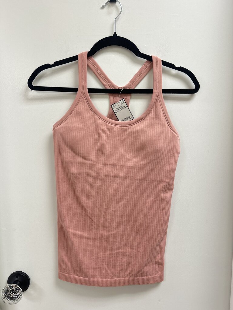 Lululemon Rose Ribbed Tank