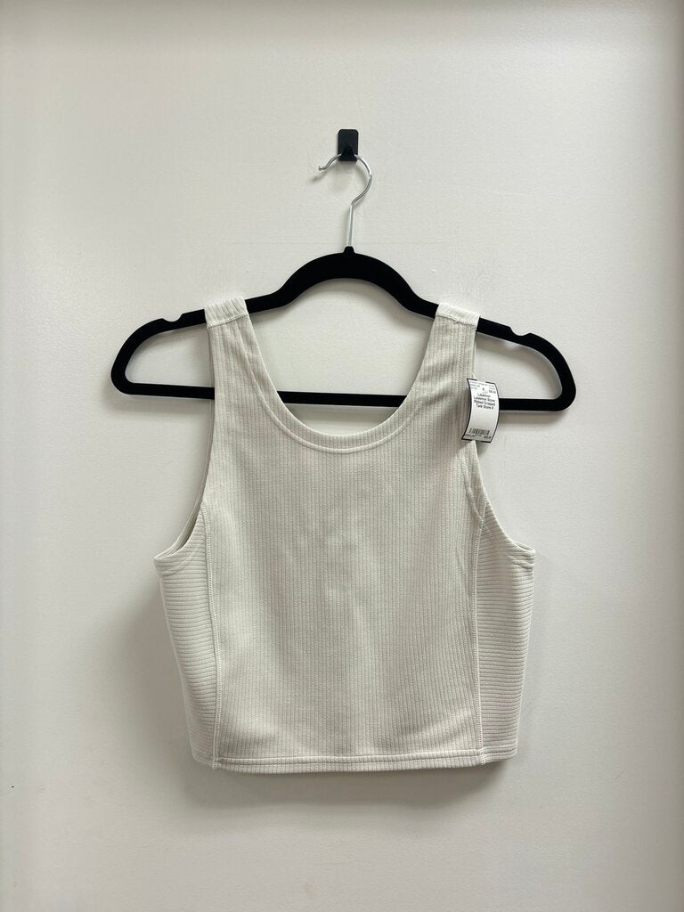 Lululemon Stone Ribbed Cropped Tank
