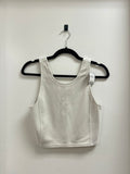 Lululemon Stone Ribbed Cropped Tank