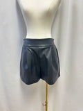 Susana Monaco Black Faux Leather Shorts