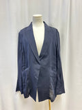 Elaine Kim Navy Sheer Blazer