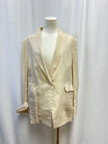 Elaine Kim Tan Sheer Blazer