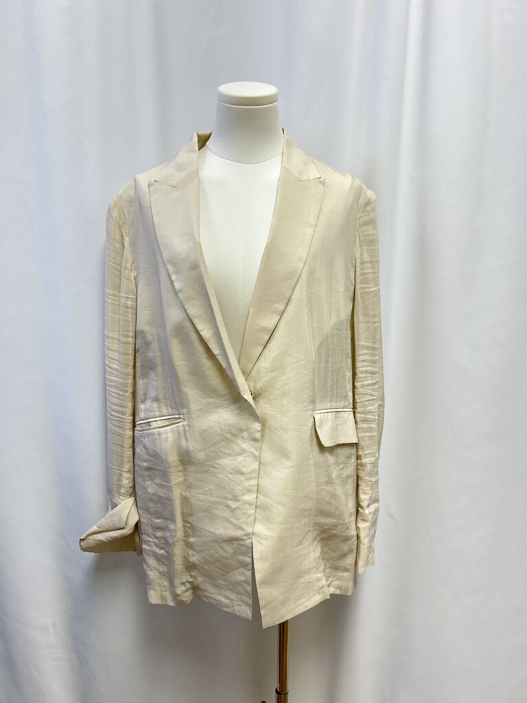 Elaine Kim Tan Sheer Blazer