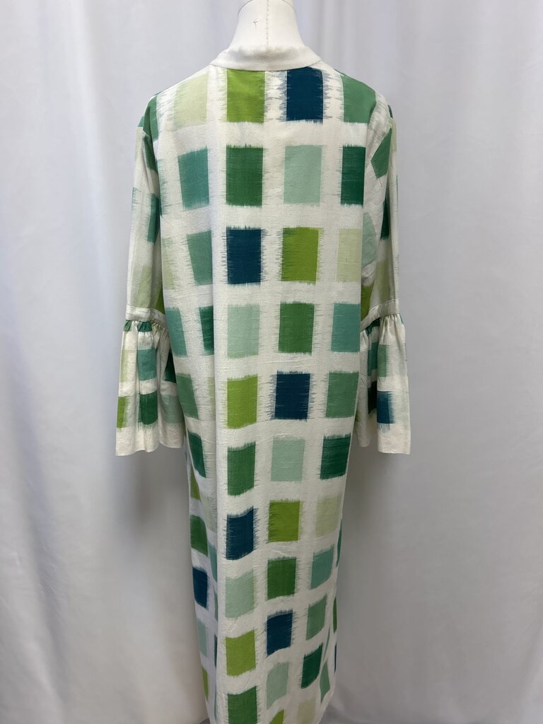 De Castro Green Print Maxi Dress  Cleveland Consignment Shoppe
