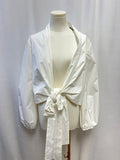 Silvia Tcherassi White Tie Front Blouse NWT