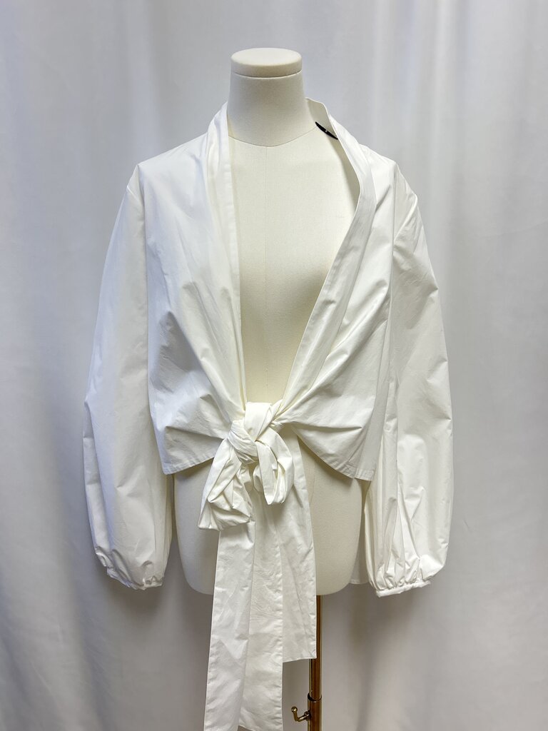 Silvia Tcherassi White Tie Front Blouse NWT