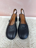 Maeve Black Leather Slingback Pump