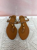 Gucci Tan Bamboo Sandals