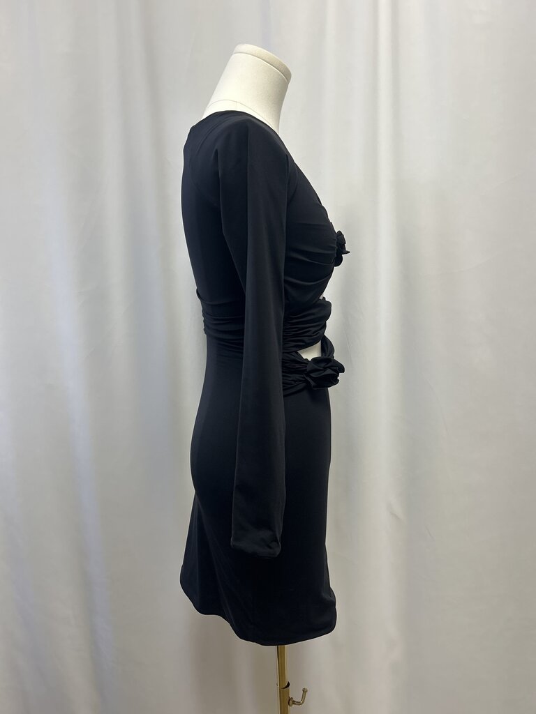 Maygel Cornoel Black Cut Out Mini Dress