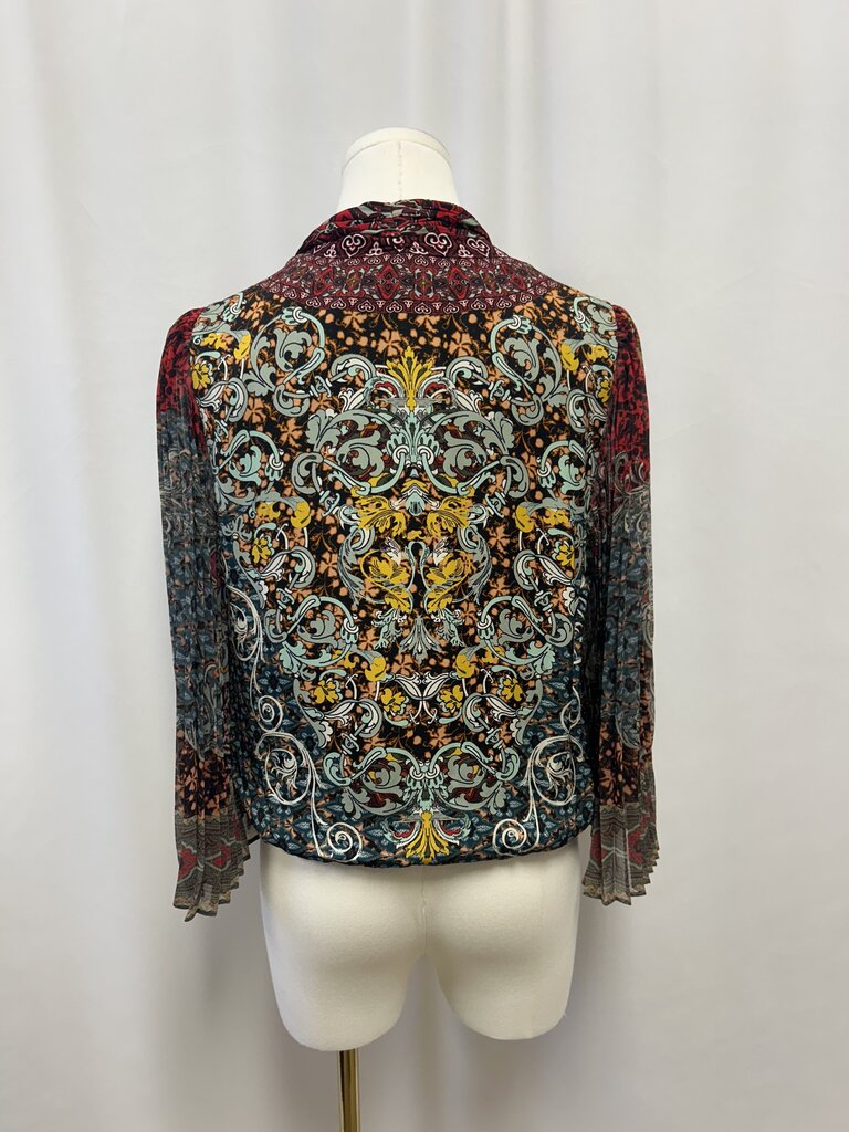 alice + olivia Multi Print Cropped Top