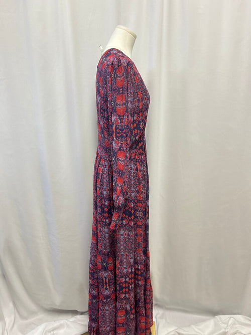 ba&sh Purple Floral Maxi Dress