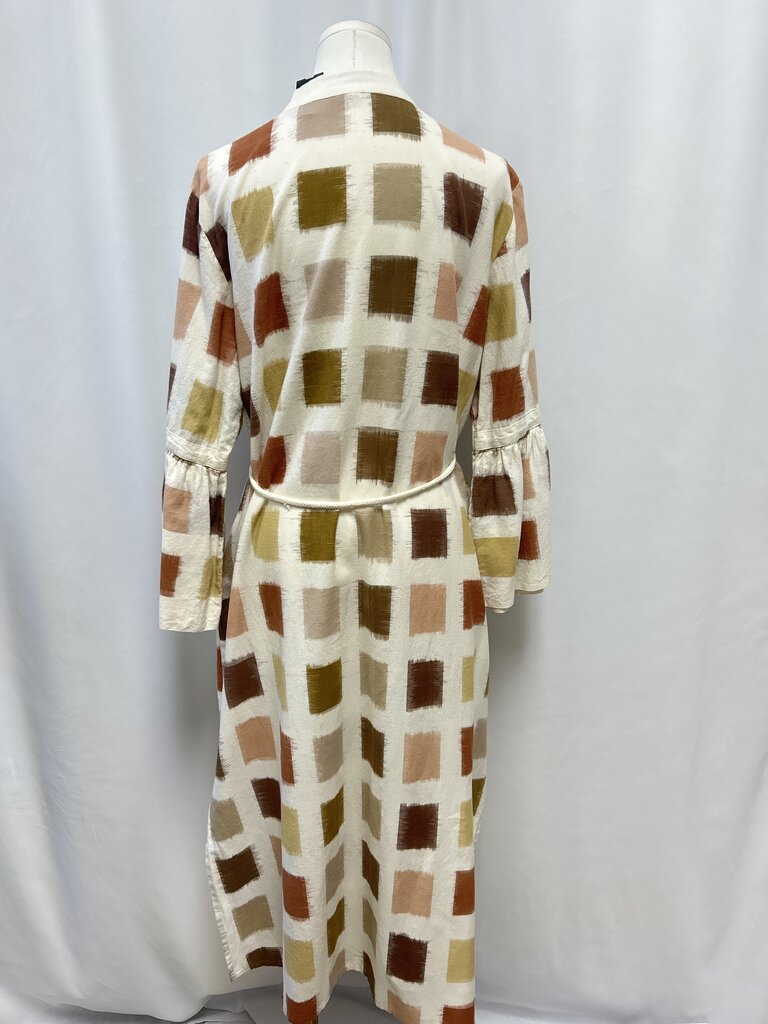 De Castro Taupe Print Maxi Dress