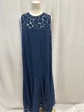 Akris Blue Dot Dress w/Slip