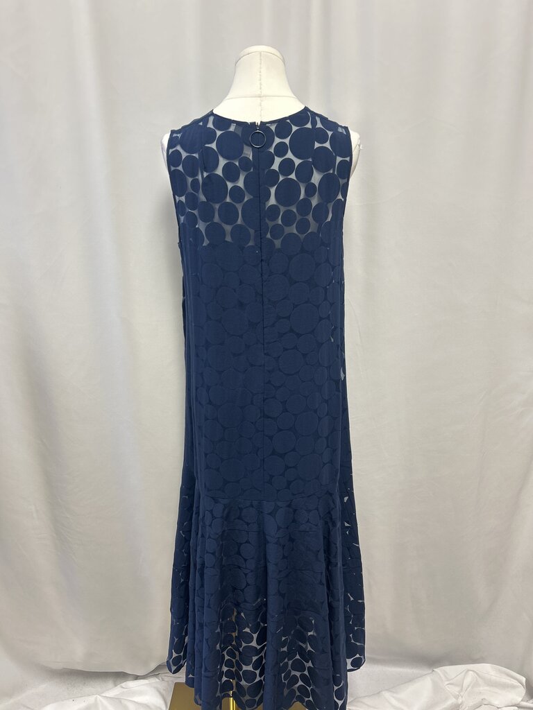 Akris Blue Dot Dress w/Slip