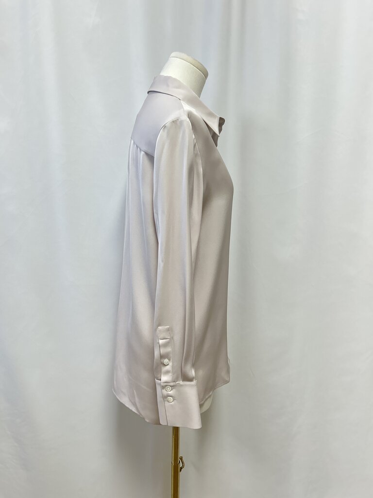 Theory Lilac Silk Blouse NWT