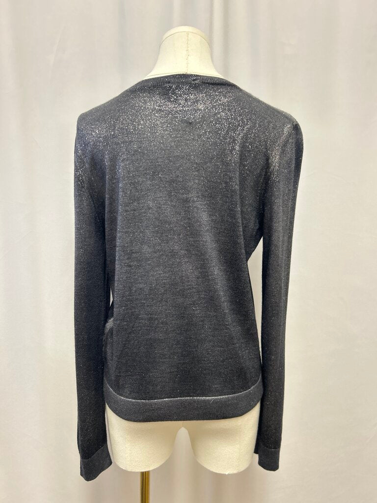 Avant Toi Silver Metallic Sweater