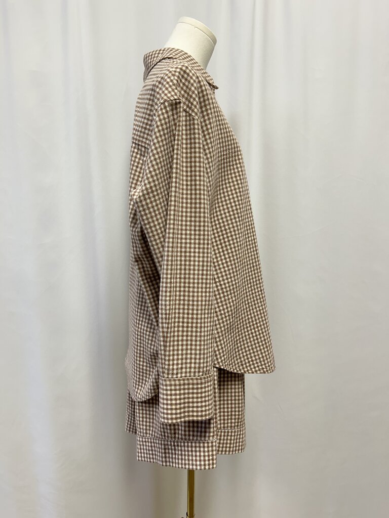 Tuckernuck Tan Gingham Short Set