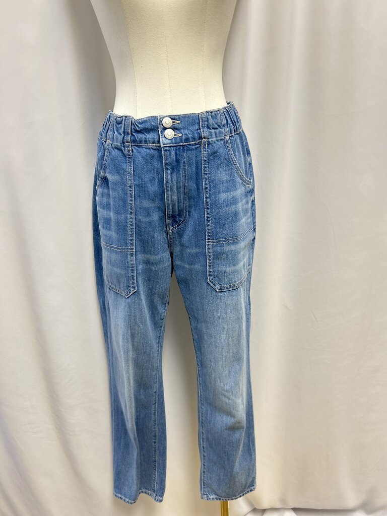 Veronica Beard Blue Straight Leg Jean