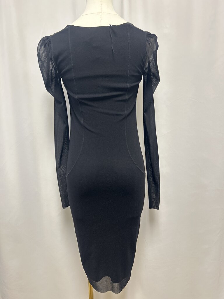 Fuzzi Black Sheer Mesh Dress Cleveland Consignment Shoppe Fuzzi Black Sheer Mesh Dress Cleveland Consignment Shoppe