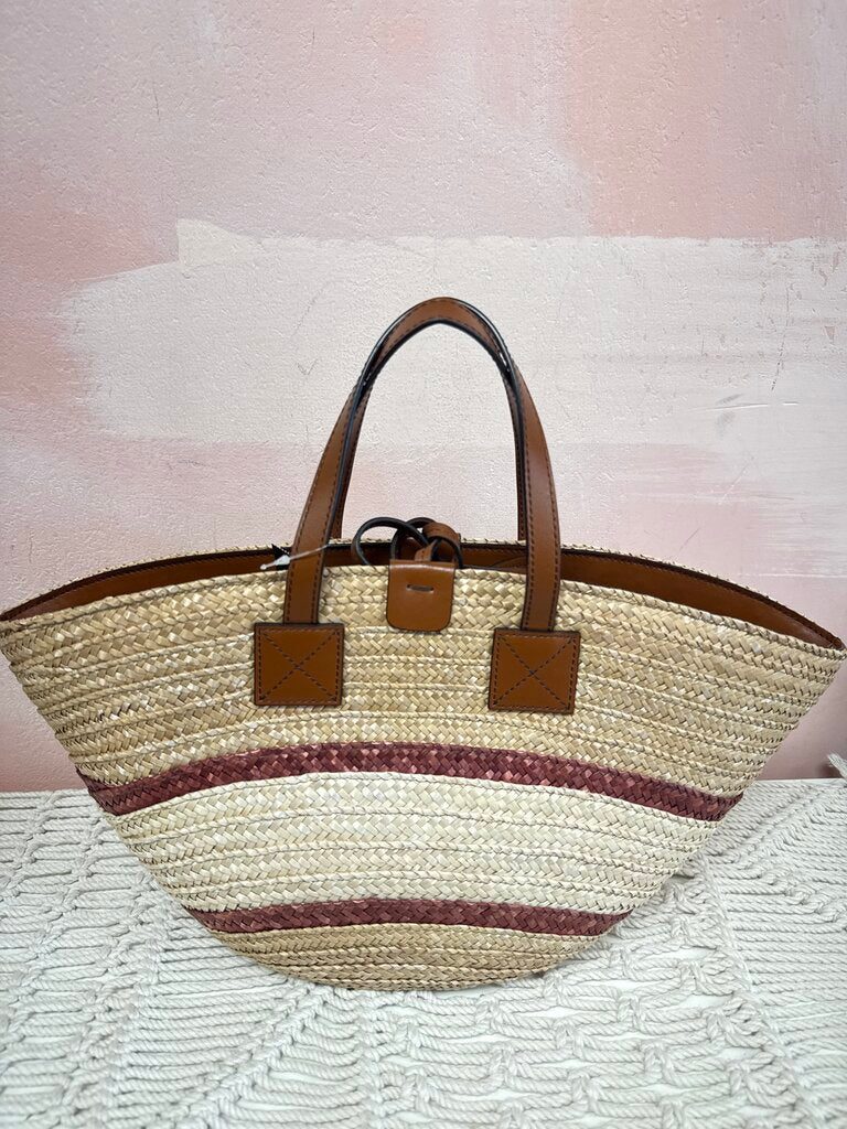 Etro Mini Raffia Tote