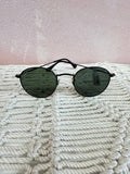 Ray Ban Black Round Frame Sunglasses w/Case