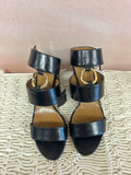 Aquazzura Black Block Heel Sandal