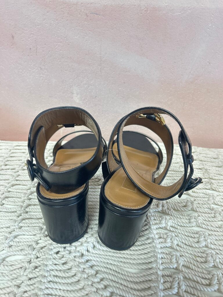 Aquazzura Black Block Heel Sandal