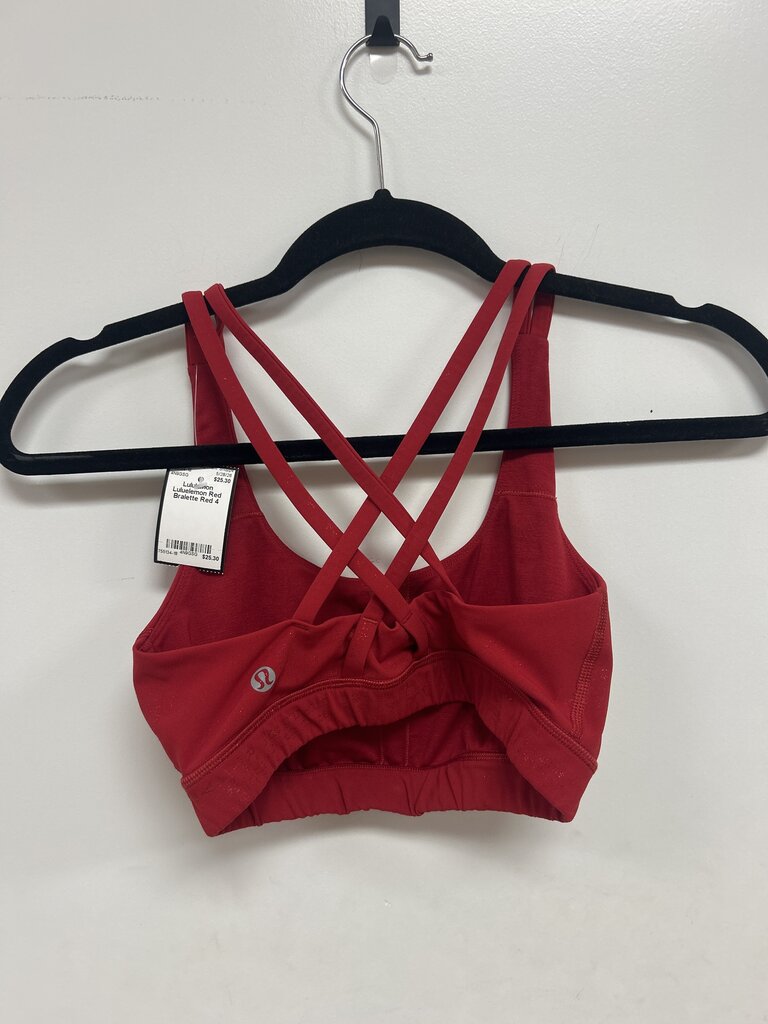 Luluelemon Red Bralette