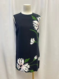 Veronica Beard Black Floral Sheath Dress