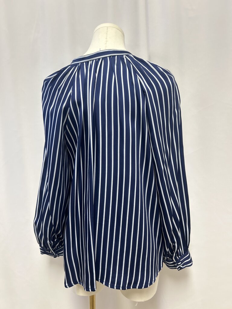 Frame Blue Striped Blouse