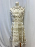 Naeem Khan White Embellished Cocktail Dress (Orig $5000)