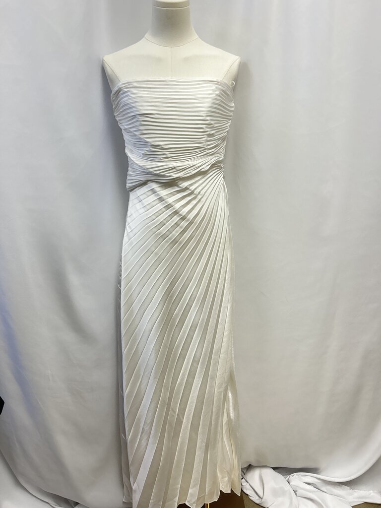 A.L.C. White Pleated Strapless Dress NWT