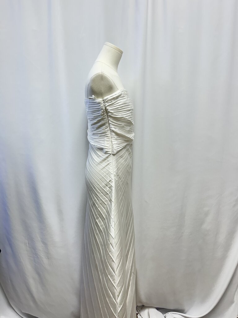 A.L.C. White Pleated Strapless Dress NWT