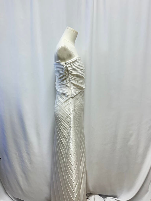 A.L.C. White Pleated Strapless Dress NWT