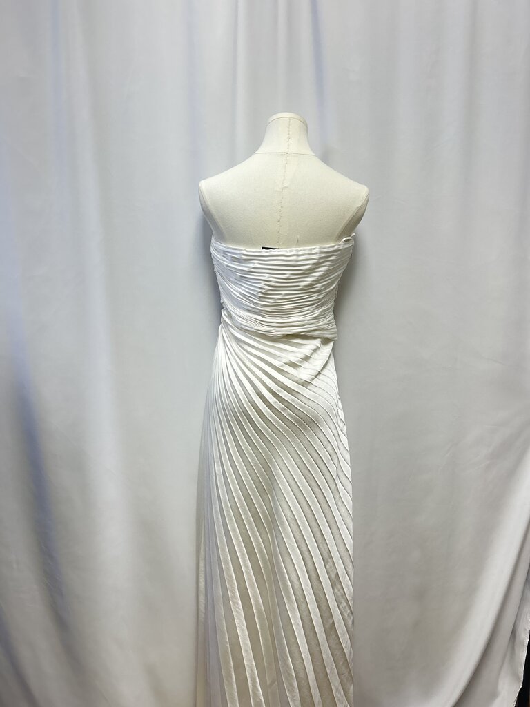 A.L.C. White Pleated Strapless Dress NWT