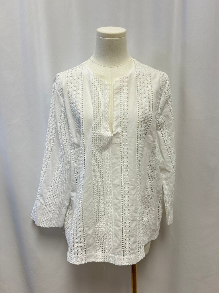 Marella White Eyelet Top