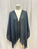 Elaine Kim Black Sheer Poncho NWT