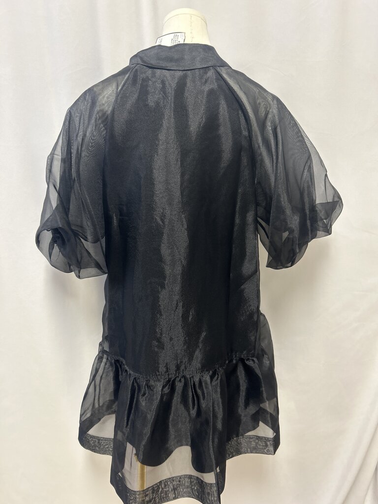 Simkhai Black Mesh Drop Waist Dress NWT