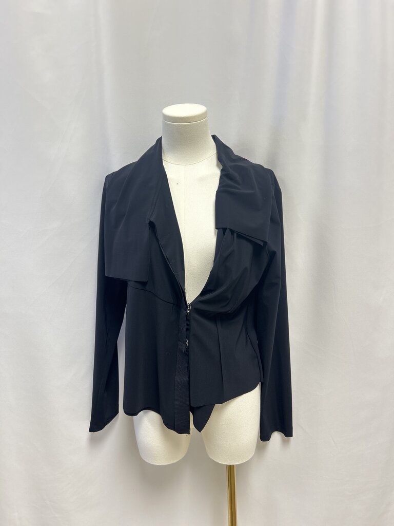 Porto Black Asymmetrical Jacket