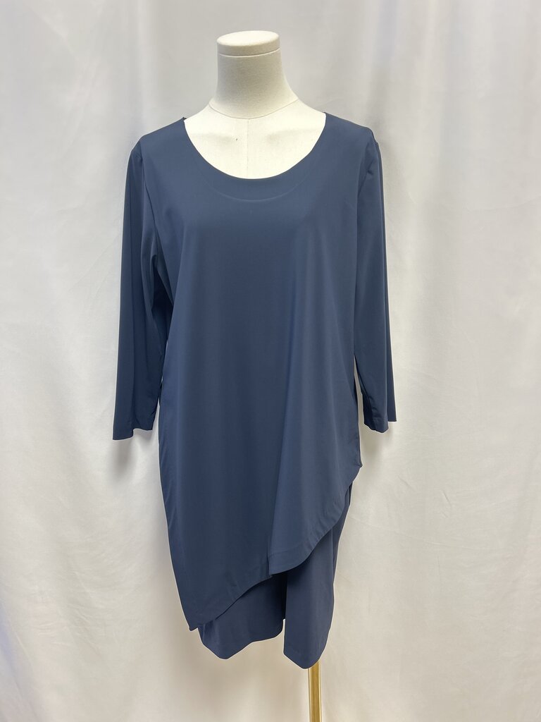 Porto Blue Asymmetrical Dress